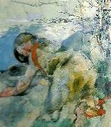 Carl Larsson studie till china oil painting artist